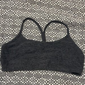 Beyond Yoga Charcoal Sports Bra